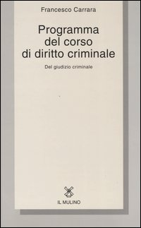 Programma del corso di diritto criminale 