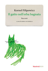 Gatto nell'erba bagnata 