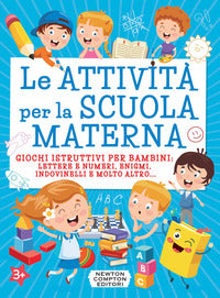 Attivita' per la scuola materna - giochi istruttivi per bambini: lettere e numeri enigmi 