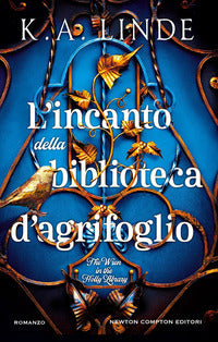 Incanto della biblioteca d'agrifoglio 
