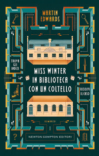 Miss winter in biblioteca con un coltello 