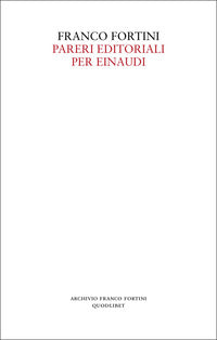 Pareri editoriali per einaudi 