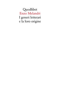 Generi letterari e la loro origine 