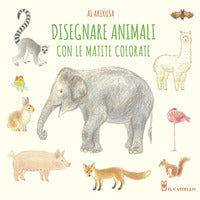 Disegnare animali con le matite colorate 