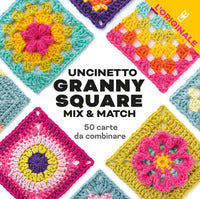 Uncinetto granny square - mix and match con 50 carte da combinare 