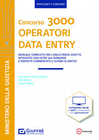 Concorso 3000 operatori data entry ministero della giustizia - con espansione online 