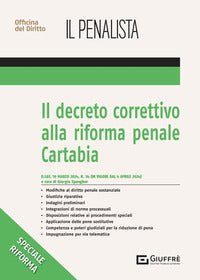 Decreto correttivo alla riforma penale cartabia 