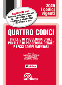 Quattro codici 2020 civile e procedura civile penale e procedura penale e leggi complementari 