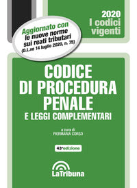 Codice di procedura penale 2020 e leggi complementari 