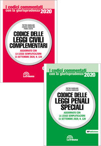 Kit codice delle leggi civili complementari + codice delle leggi penali speciali 2020
