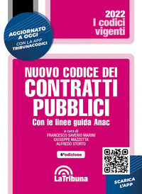 Nuovo codice dei contratti pubblici 2022 con le linee guida anac 