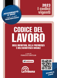 Codice del lavoro 2023 degli infortuni della previdenza e dell'assistenza sociale 