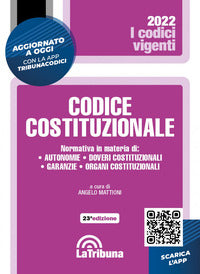 Codice costituzionale 2022 