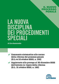 Nuova disciplina dei procedimenti speciali 