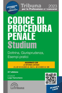 Codice di procedura penale studium 2023 dottrina giurisprudenza schemi esempi pratici 