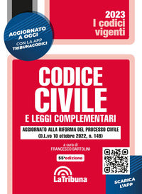 Codice civile 2023 e leggi complementari con app tribunacodici 