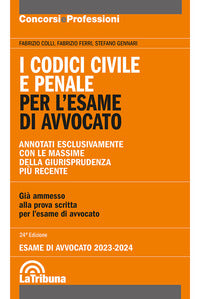 Codici civile e penale 2023 per l'esame di avvocato - annotati esclusivamente con le massime 