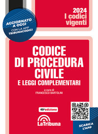 Codice di procedura civile 2024 e leggi complementari 