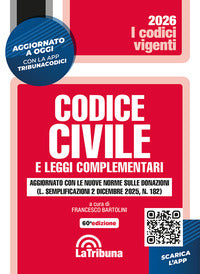 Codice civile 2026 e leggi complementari 