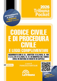 Codice civile e di procedura civile 2026 e leggi complementari 