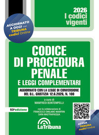 Codice di procedura penale 2026 e leggi complementari 