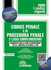 Codice penale e di procedura penale 2026 e leggi complementari 