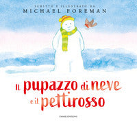 Pupazzo di neve e il pettirosso 