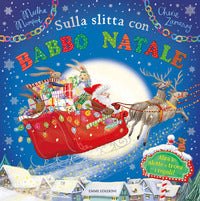 Sulla slitta con babbo natale 