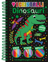 Dinosauri - amo i cristalli a spirale con 2000 cristalli adesivi 