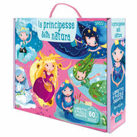 Principesse della natura - libretto + puzzle gigante 60 pezzi 