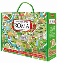 Roma viaggia colora esplora + puzzle di 140 pezzi 