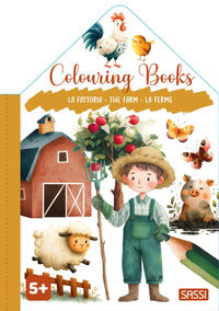 Fattoria the farm la ferme - colouring books 