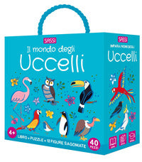 Mondo degli uccelli - libro + puzzle + 12 figure sagomate 