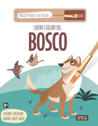 Libera i colori del bosco - con magico pennello ad acqua 
