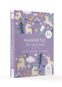 Unicorni magnetic box e book con 35 magneti 