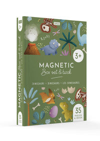 Dinosauri magnetic box e book - multilingue con 35 magneti 