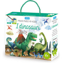 Dinosauri - magico puzzle ad acqua con pennello con puzzle da 54 pezzi 