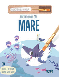 Libera i colori del mare - con pennello ad acqua 