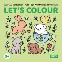 Let's colour animali domestici pets les animaux de compagnie 