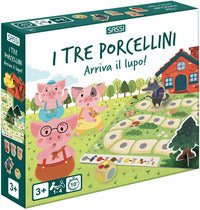 Tre porcellini - arriva il lupo ! - i miei primi giochi di societa' 