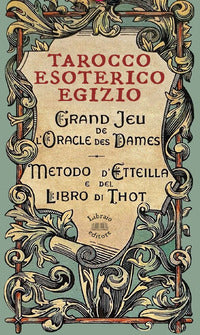 Tarocco esoterico egizio - metodo di etteilla e del libro di thot con 78 carte 