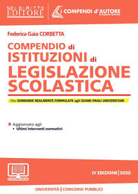 Compendio di legislazione scolastica 