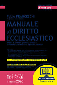 Manuale di diritto ecclesiastico - analisi di principi generali istituti e problematiche 