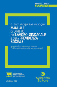 Manuale di diritto del lavoro sindacale e della previdenza sociale 