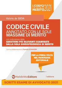 Codice civile 2021 annotato con le sole massime di merito 