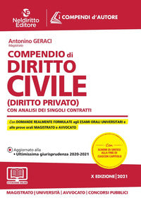 Compendio di diritto civile - diritto privato con analisi dei singoli contratti 