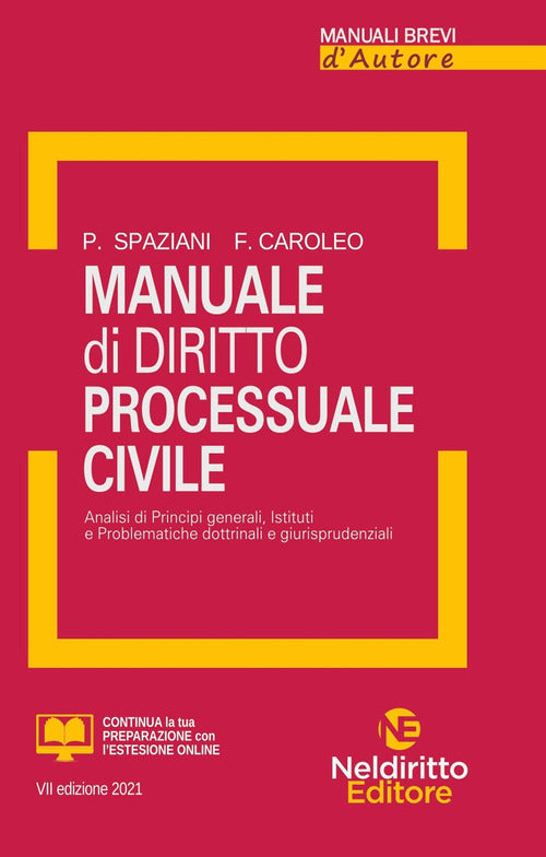 Manuale di diritto processuale civile 
