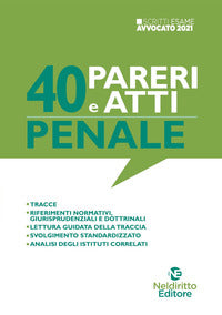 40 pareri e atti penale 
