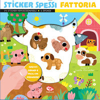 Fattoria sticker spessi con 25 stickers 