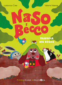 Naso e becco trappola nel bosco 